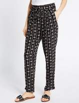 Thumbnail for your product : Marks and Spencer Printed Tapered Leg Trousers