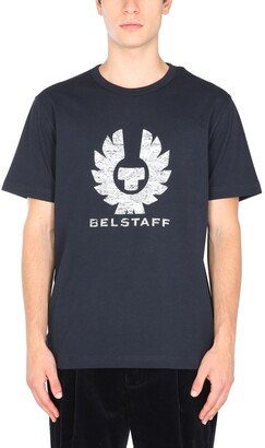 Belstaff Logo Print Crewneck T-Shirt - ShopStyle