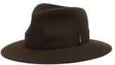 Thumbnail for your product : Borsalino Brushed Felt Fedora Hat - Brown