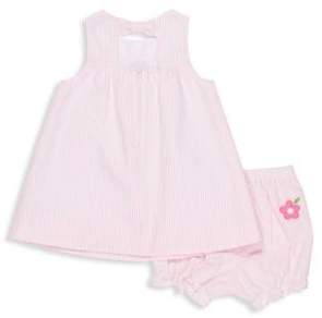 Florence Eiseman Baby's Two-Piece Cotton Seersucker Dress and Bloomers Set