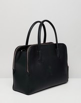 Thumbnail for your product : ASOS DESIGN DESIGN rose gold zipped compartment tote bag with detachable strap