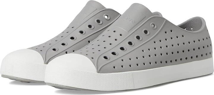 Native Jefferson Shoes Pigeon Grey/Shell White : Men's 3 - Women's 5 Medium