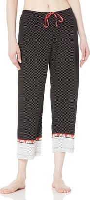 Hue Women's Plus Printed Knit Capri Pajama Sleep Pant