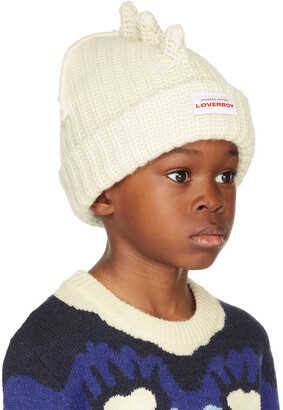 Charles Jeffrey Loverboy SSENSE Exclusive Kids Off-White Chunky Spikes Beanie