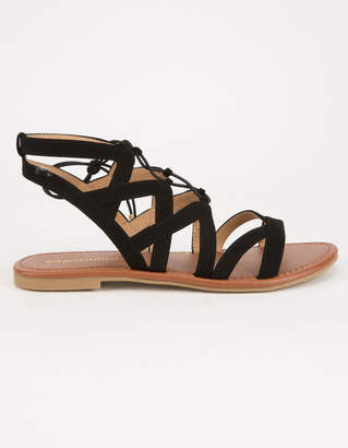 City Classified Strappy Ghillie Womens Sandals
