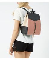 Thumbnail for your product : New Look Black and Pink Formal Zip Front Backpack