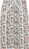 Thumbnail for your product : Versace Floral-print cotton-blend pencil skirt