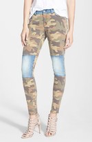 Thumbnail for your product : MICHAEL Michael Kors Camo & Denim Skinny Jeans