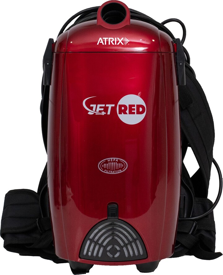 Atrix Jet Red HEPA Backpack Vacuum
