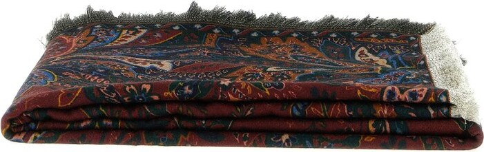 ETRO HOME Paisley Wool Throw