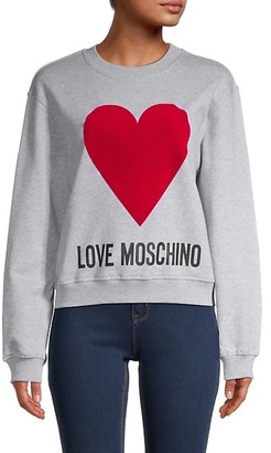 love moschino heart sweatshirt