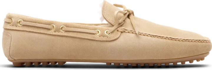 Car Shoe Fur-Lined Suede Driving Shoes