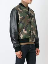 Thumbnail for your product : Off-White camouflage print bomber jacket