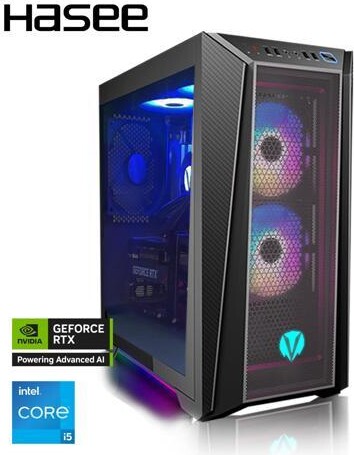 Hasee P75K Gaming Desktop PC - Intel i5-14600KF(beat AMD Ryzen 7 7700)- NVIDIA GeForce RTX 5070 12GB GDDR7 - DLSS 4 AI-Powered Performance-32GB...