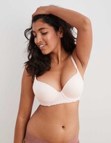 Thumbnail for your product : aerie Real Sunnie Lace Demi Push Up Blossom Lace Trim Bra