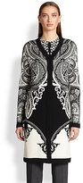 Thumbnail for your product : Etro Intarsia Paisely Sweater Coat