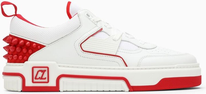 Christian Louboutin - Astroloubi Spiked Leather and Mesh Sneakers