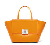 Thumbnail for your product : Calvin Klein Bonnie Medium Canvas-trimmed Leather Tote