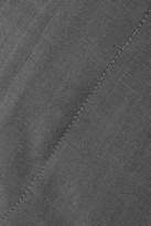 Thumbnail for your product : Prada Appliqued Wool And Mohair-blend Straight-leg Pants - Gray