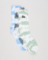 Thumbnail for your product : Stussy Women's Grey Crew Socks - Rib Tie Dye Socks - 3 Pack - Size One size at The Iconic