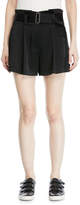 Thumbnail for your product : A.L.C. Deliah High-Waist Drapey Sateen Shorts