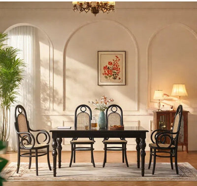 ComfySofa.s Elegant Solid Wood Ash Dining Table Sets.