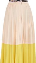 Thumbnail for your product : Cédric Charlier Accordian-Pleat Skirt-Yellow