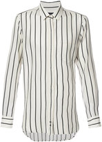Thumbnail for your product : Ann Demeulemeester concealed placket striped shirt