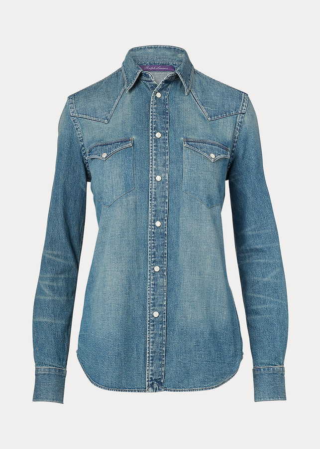 polo ralph lauren denim shirt womens