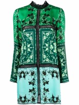 Thumbnail for your product : Pinko Floral Paisley-Print Minidress