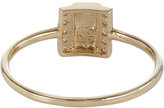 Thumbnail for your product : Jennie Kwon Women's Pavé Diamond & Gold Box Ring