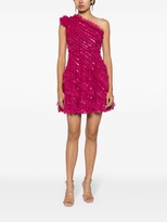 Thumbnail for your product : Needle & Thread Sequinned Ruffled Minidress