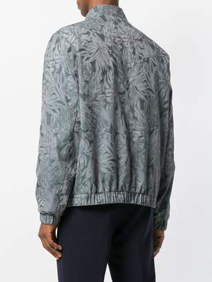 Etro tone-on-tone leaf print jacket