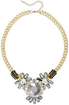 Thumbnail for your product : Bar III Gold-Tone Gray Crystal Stone Statement Necklace
