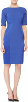 Thumbnail for your product : Lela Rose Short-Sleeve Paneled Dress