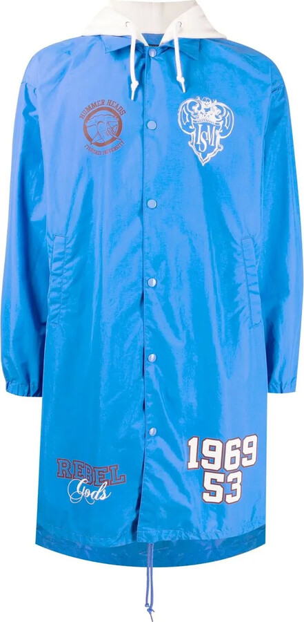 Undercoverism Logo-Print Hooded Coat