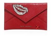Thumbnail for your product : Marc Jacobs Hand To Heart Embellished Leather Envelope Clutch