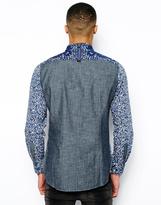 Thumbnail for your product : Evisu Genes Shirt Button Down Floral Bandana Chambray