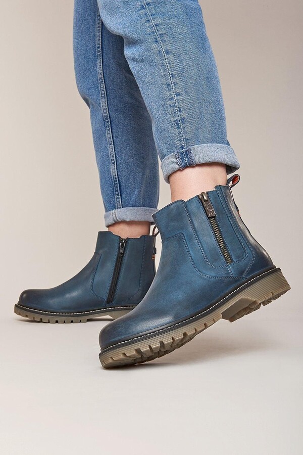 Moshulu Western Style Ankle Boots Uk MOSHULU TAN SUEDE EMBOSSED