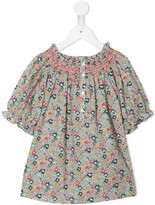 Thumbnail for your product : Bonpoint Floral-Print Smocked Top
