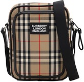 Thumbnail for your product : Burberry Logo Canvas Check Freddie Messenger Bag
