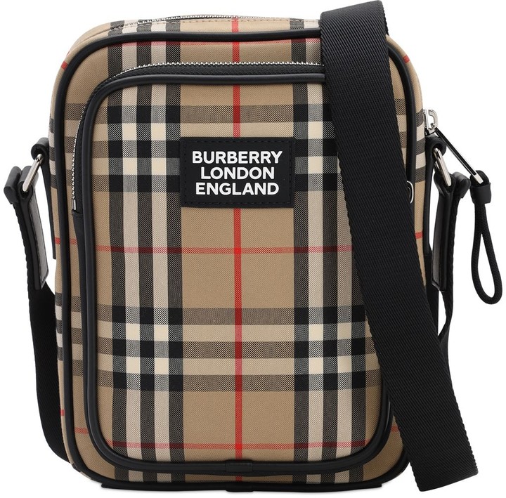 Burberry Logo Canvas Check Freddie Messenger Bag ShopStyle