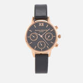 Thumbnail for your product : Olivia Burton Women's Midi Chrono Detail Watch - Black/Rose Gold