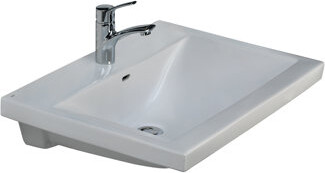 Barclay Mistral 650 Vitreous China 21" Wall Mount Bathroom Sink with Overflow