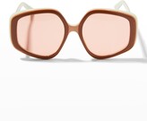 Thumbnail for your product : Zimmermann Inconcert Geometric Square Acetate Sunglasses