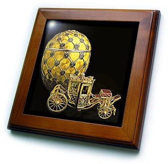 Faberge 3dRose LLC ft_568_1 Eggs - Picturing Egg Coronation - Framed Tiles