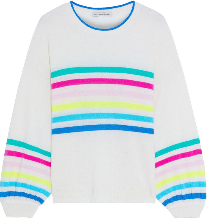 Autumn cashmere striped sweater Clearance