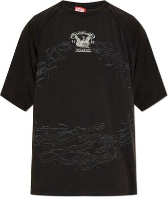Diesel T-Roxt-Q1 Inside-Out Printed T-Shirt - ShopStyle