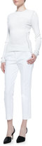 Thumbnail for your product : Reed Krakoff Cropped Skinny Pants, White