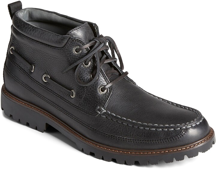 sperry boots black